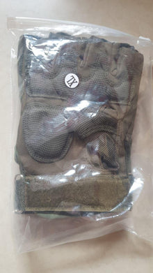 Non-Slip Half Finger Rubber Knuckle Motorcycle Gloves